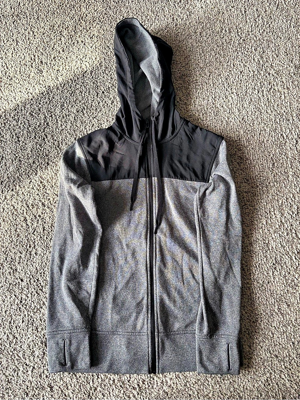 adidas Climawarm Full Zip Hoodie Grey Black S | Womens Athletic Jacket - Picture 3 of 12